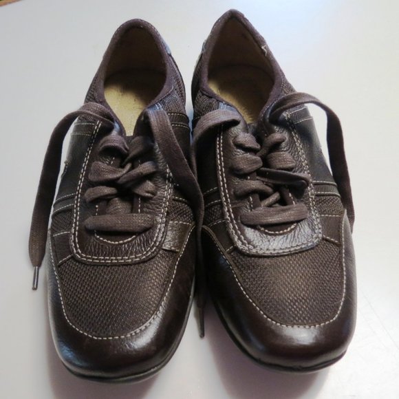 Naturalizer Brown Leather Althletic Shoes Size 6  Great Condition! - Picture 2 of 5